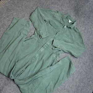 American Eagle Jumpsuit Womens XS Green Workwear Classic Y2K Fairy Indie Boho